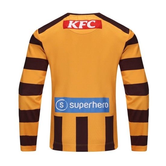 Kid's Hawthorn Hawks 2025 Home Long Sleeve Guernsey Kid's Hawthorn Hawks 2025 Home Long Sleeve Guernsey