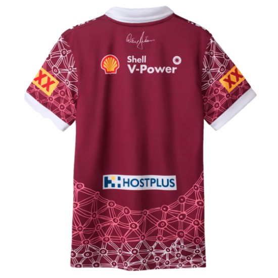 Women's QLD Maroons 2025 Third Indigenous Shirt Women's QLD Maroons 2025 Third Indigenous Shirt