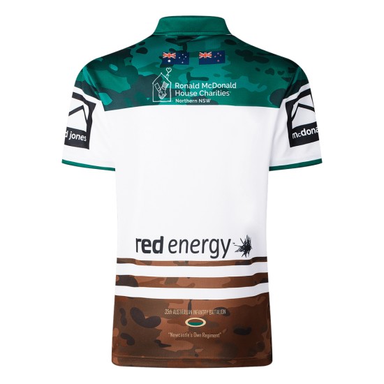 Men's Newcastle Knights "NEWCASTLE'S OWN" 2025 Anzac Round Shirt Men's Newcastle Knights "NEWCASTLE'S OWN" 2025 Anzac Round Shirt