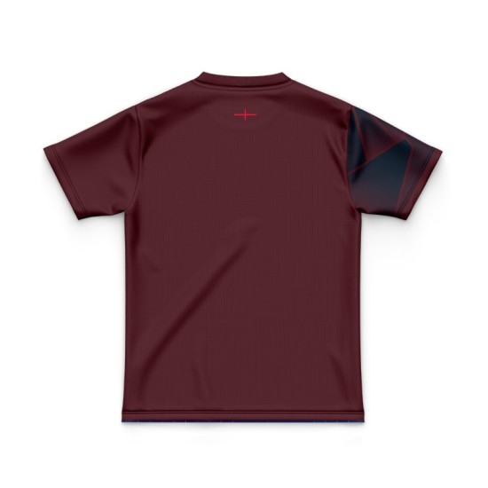 Kid's England Rugby 2024/25 Third Warm Up Shirt - Brown Kid's England Rugby 2024/25 Third Warm Up Shirt - Brown