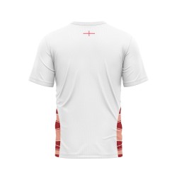 Men's England Rugby 2024/25 Third Warm Up Shirt - White Men's England Rugby 2024/25 Third Warm Up Shirt - White