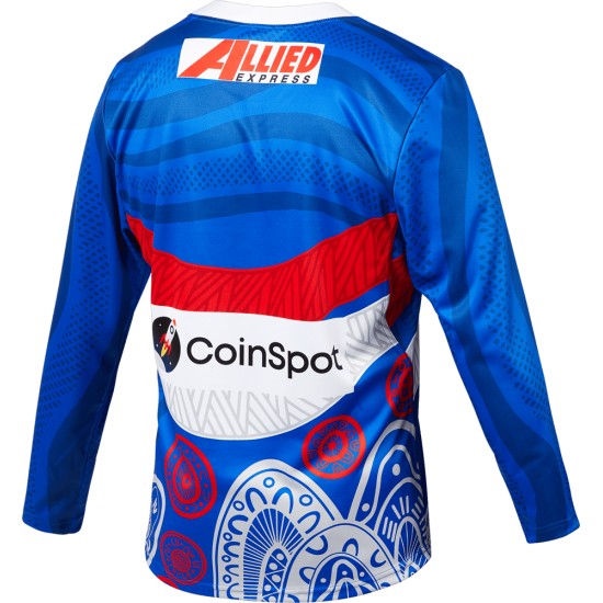 Kid's Western Bulldogs 2024 Third Long Sleeve Indigenous Guernsey Kid's Western Bulldogs 2024 Third Long Sleeve Indigenous Guernsey