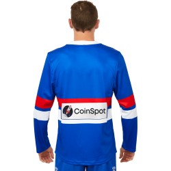 Men's Western Bulldogs 2024 Home Long Sleeve Guernsey Men's Western Bulldogs 2024 Home Long Sleeve Guernsey