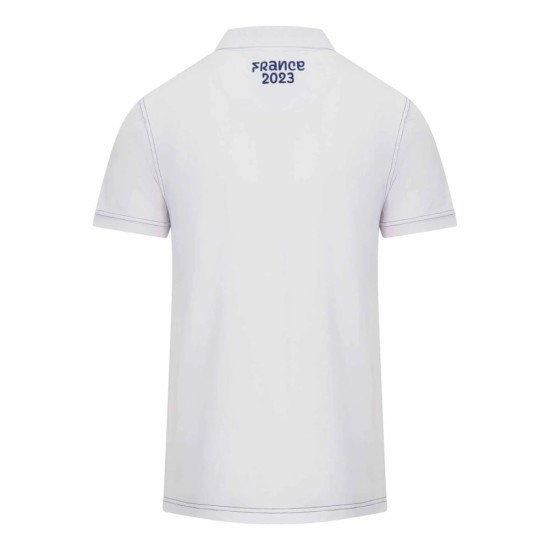 Men's France Rugby 2023 Away White Polo Shirt