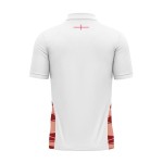 Men's England Rugby 2024/25 Third Warm Up Polo Shirt - White Men's England Rugby 2024/25 Third Warm Up Polo Shirt - White