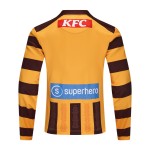 Men's Hawthorn Hawks 2025 Home Long Sleeve Centenary Guernsey Men's Hawthorn Hawks 2025 Home Long Sleeve Centenary Guernsey