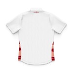 Kid's England Rugby 2024/25 Third Warm Up Polo Shirt - White Kid's England Rugby 2024/25 Third Warm Up Polo Shirt - White