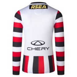 Men's St Kilda Saints 2025 Third Long Sleeve Candy Stripe Guernsey Men's St Kilda Saints 2025 Third Long Sleeve Candy Stripe Guernsey