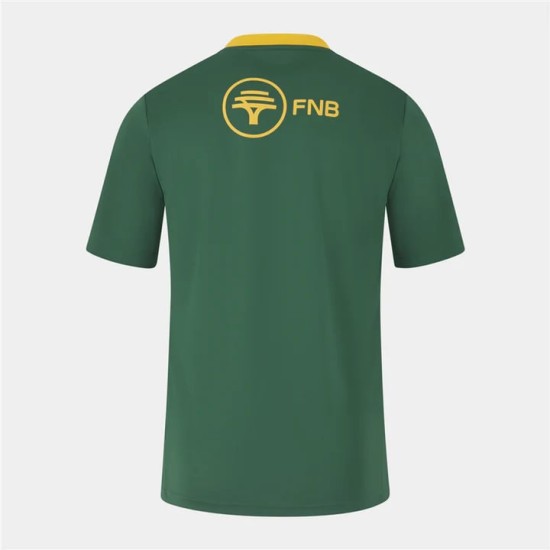 Men's South Africa Springboks 2023 Third Green&Gold Fan Shirt Men's South Africa Springboks 2023 Third Green&Gold Fan Shirt
