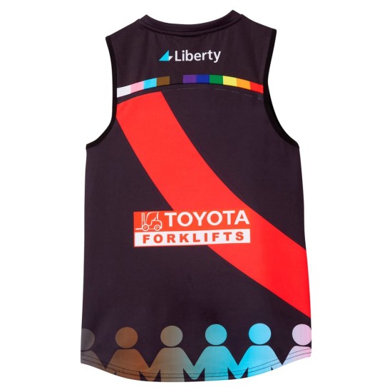 Women's Essendon Bombers 2024 Third AFLW Pride Guernsey Women's Essendon Bombers 2024 Third AFLW Pride Guernsey