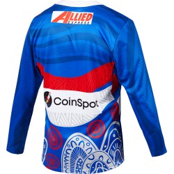 Women's Western Bulldogs 2024 Third Long Sleeve Indigenous Guernsey Women's Western Bulldogs 2024 Third Long Sleeve Indigenous Guernsey
