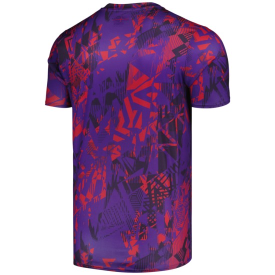 Men's England Rugby 2024/25 Third Warm Up Shirt - Purple