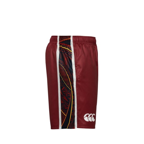 Kid's Queensland Reds 2025 Third Pasifika Gym Shorts