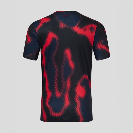 Men's England Rugby 2024/25 Third Warm Up Shirt - Heatmap Men's England Rugby 2024/25 Third Warm Up Shirt - Heatmap