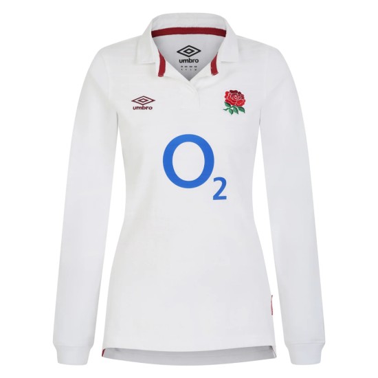 Women's England Rugby 2023/24 Home Classic Long Sleeve Shirt