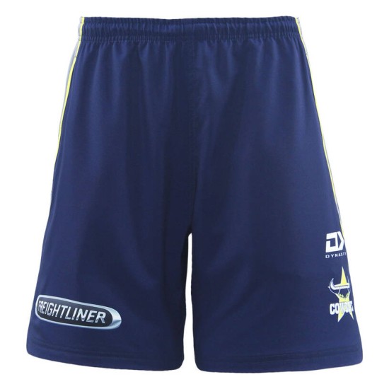 Men's North Queensland Cowboys 2025 Third Gym Shorts - Navy/Yellow Men's North Queensland Cowboys 2025 Third Gym Shorts - Navy/Yellow