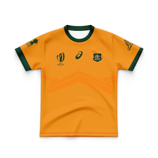 Kid's Australian Wallabies 2023 Third RWC Home Shirt Kid's Australian Wallabies 2023 Third RWC Home Shirt