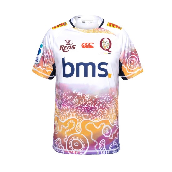 Kid's Queensland Reds 2025 Third Indigenous Shirt Kid's Queensland Reds 2025 Third Indigenous Shirt
