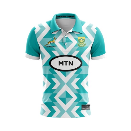 Men's South Africa Springboks 2024 Away Polo Shirt Men's South Africa Springboks 2024 Away Polo Shirt