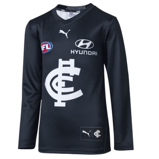 Men's Carlton Blues 2024 Home Long Sleeve Guernsey Men's Carlton Blues 2024 Home Long Sleeve Guernsey