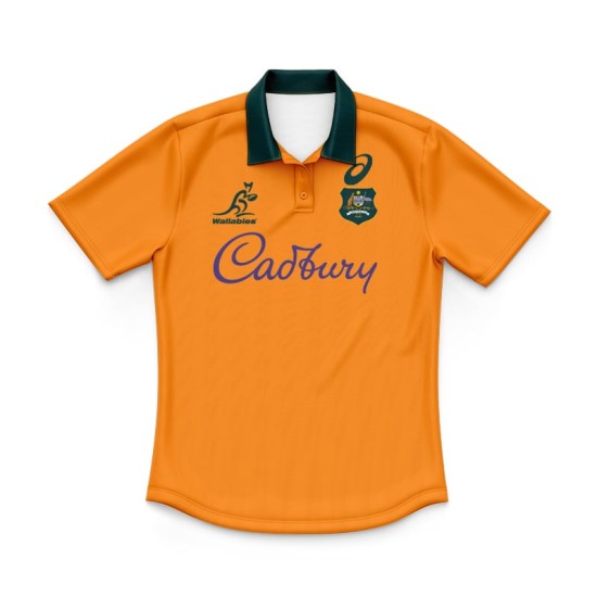 Kid's Australian Wallabies Home 2024 Polo Shirt Kid's Australian Wallabies Home 2024 Polo Shirt