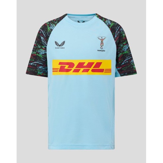 Men's Harlequins 2025/26 Third Authentic Training Shirt - Sky Blue