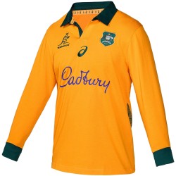 Kid's Australian Wallabies 2025 Home Long Sleeve Shirt