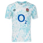 Men's England Rugby 2024/25 Third Warm Up Shirt - White