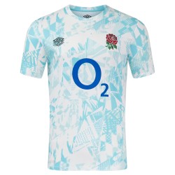 Men's England Rugby 2024/25 Third Warm Up Shirt - White