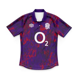 Kid's England Rugby 2024/25 Third Exclusive Warm Up Polo Shirt