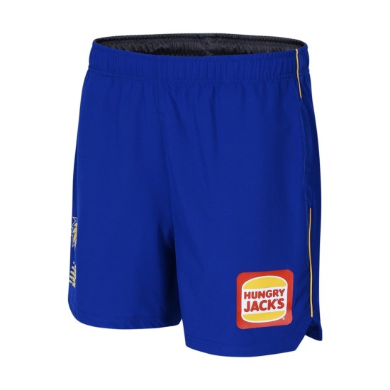 Men's West Coast Eagles 2025 Third Travel Shorts - Blue Men's West Coast Eagles 2025 Third Travel Shorts - Blue