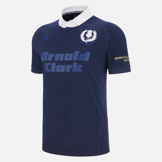 Men's Scotland Rugby 2025 Murrayfield 100 Shirt Men's Scotland Rugby 2025 Murrayfield 100 Shirt