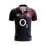 Men's England Rugby 2024/25 Third Warm Up Polo Shirt - Brown Men's England Rugby 2024/25 Third Warm Up Polo Shirt - Brown