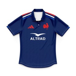 Kid's France Rugby 2024/25 Home Polo Shirt