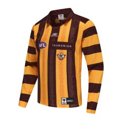 Men's Hawthorn Hawks 2025 Home Long Sleeve Centenary Guernsey