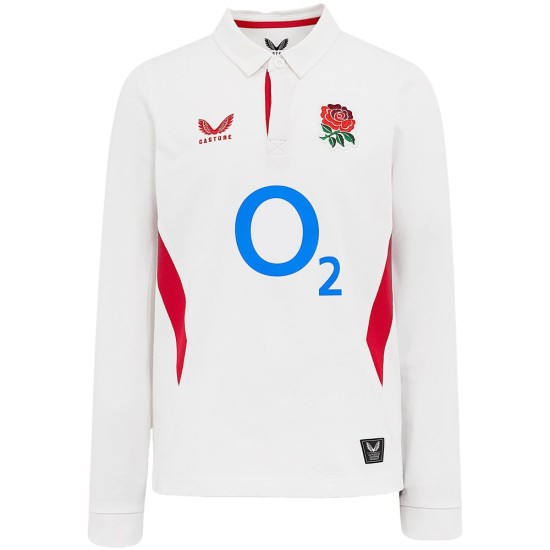 Kid's England Rugby 2025/26 Home Classic Long Sleeve Shirt Kid's England Rugby 2025/26 Home Classic Long Sleeve Shirt