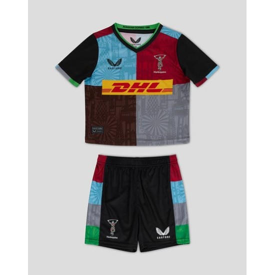 Kid's Harlequins Rugby 2024/25 Home Kit Kid's Harlequins Rugby 2024/25 Home Kit