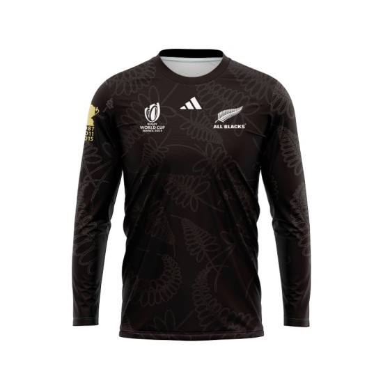 Men's New Zealand All Blacks 2023 Home RWC Long Sleeve Shirt