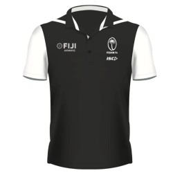 Men's Fiji Rugby 2021 Polo Shirt Black