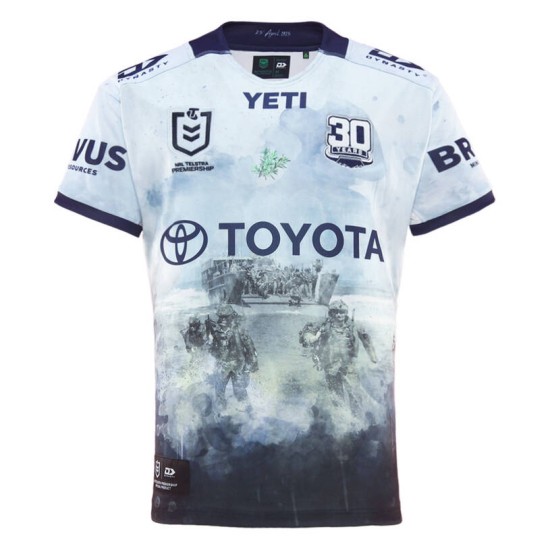 Men's North Queensland Cowboys 2025 Defence Shirt Men's North Queensland Cowboys 2025 Defence Shirt