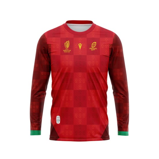 Men's Portugal RWC 2023 Home Long Sleeve Shirt Men's Portugal RWC 2023 Home Long Sleeve Shirt