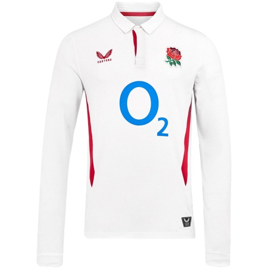 Men's England Rugby 2025/26 Home Classic Long Sleeve Shirt Men's England Rugby 2025/26 Home Classic Long Sleeve Shirt