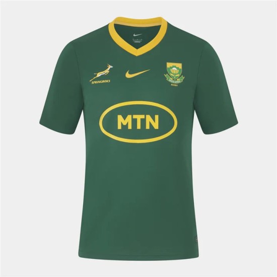 Men's South Africa Springboks 2023 Third Green&Gold Fan Shirt Men's South Africa Springboks 2023 Third Green&Gold Fan Shirt