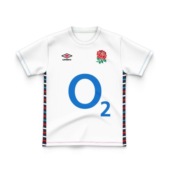 Kid's England Rugby 2024/25 Home Shirt Kid's England Rugby 2024/25 Home Shirt