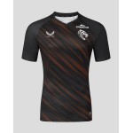 Kid's Leicester Tigers 2025/26 Third Warm Up Shirt - Black Kid's Leicester Tigers 2025/26 Third Warm Up Shirt - Black