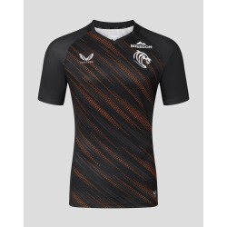 Women's Leicester Tigers 2025/26 Third Warm Up Shirt - Black