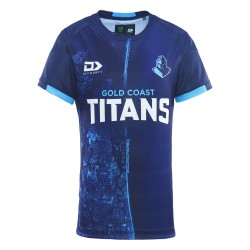 Kid's Gold Coast Titans 2025 Third Warm Up Shirt
