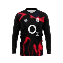 Men's England Rugby 2024/25 Third Warm Up Long Sleeve Shirt