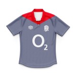 Kid's England Rugby 2024/25 Away Polo Shirt