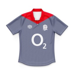 Kid's England Rugby 2024/25 Away Polo Shirt